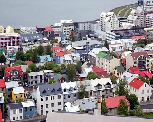 les Maisons de Reykjavik capitale d`islande