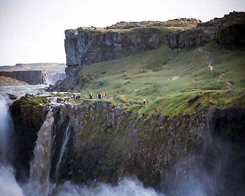  les Chutes Dettifoss d`islande