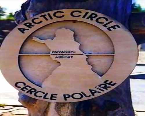 ravaniemi finlande a l`entrée du cercle polaire