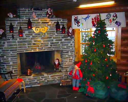 la maison du pére noel en laponie 1 Hauskaa Joulua = joyeux noël en finnois