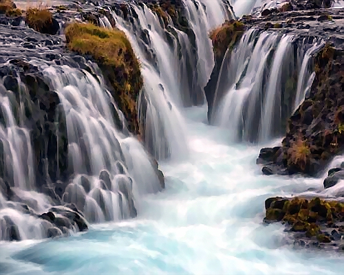 les Chutes Bruarfoss islande