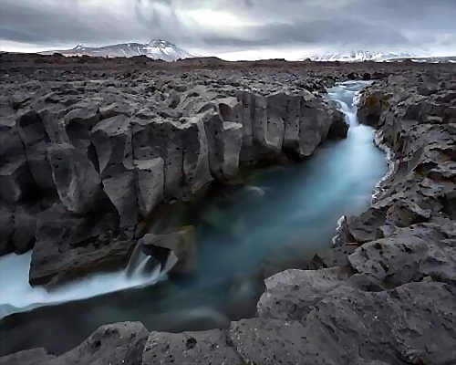  la rivière glaciaire Geit islande