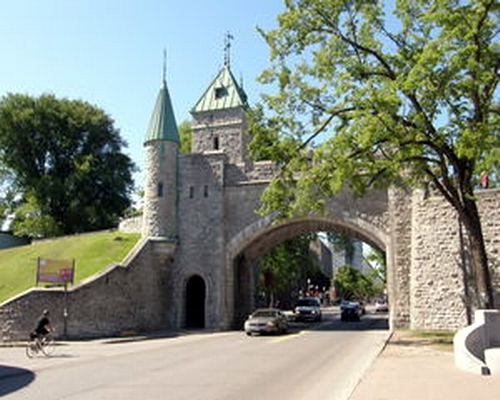 la partie haute du vieux Québec avec le château Frontenac