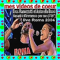 46 Eros Ramazzotti et Antonella Bucci Amarti è l`immenso per me (3`09``) live Roma 2004