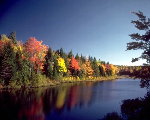 sublime vue du canada un trés beau lac