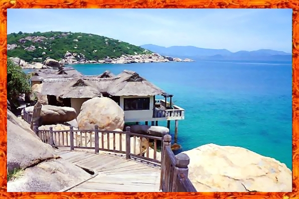 une vue plus rare de Bora Bora.