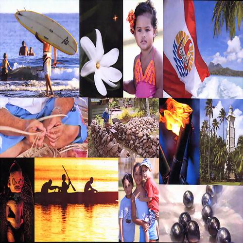 un beau panorama de LA POLYNESIE FRANCAISE